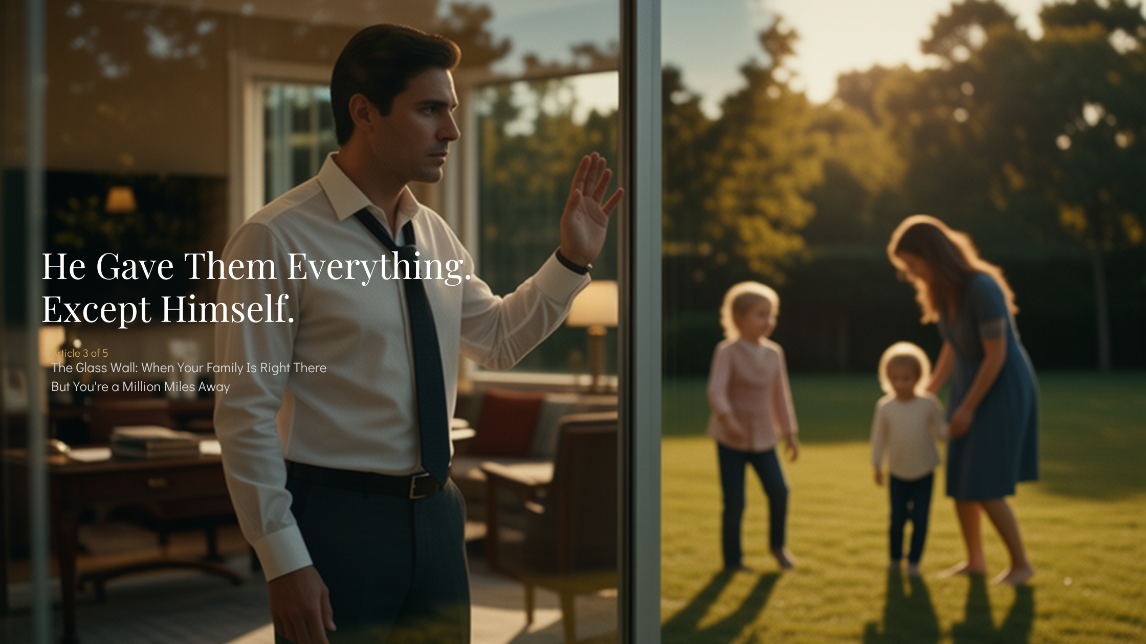 Longing for family connection when work overtakes your life.